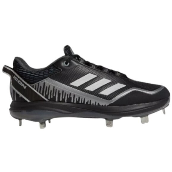 Adidas Icon 7 Dripped Out Metal Baseball Cleats Black Men's 10 New with Tags - Picture 12 of 12